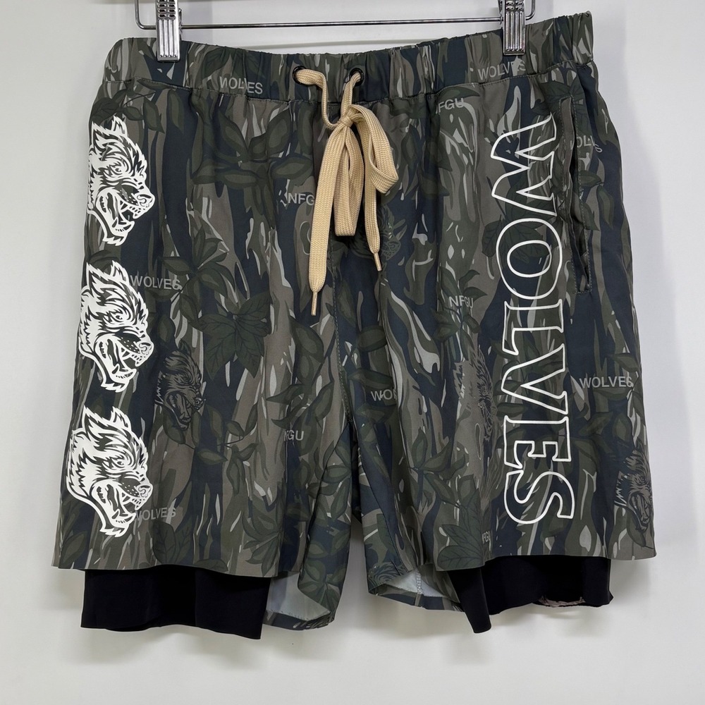 Darc Sport Wolves Camo Compression Shorts Mens XL Limited Edition 401 of 1000